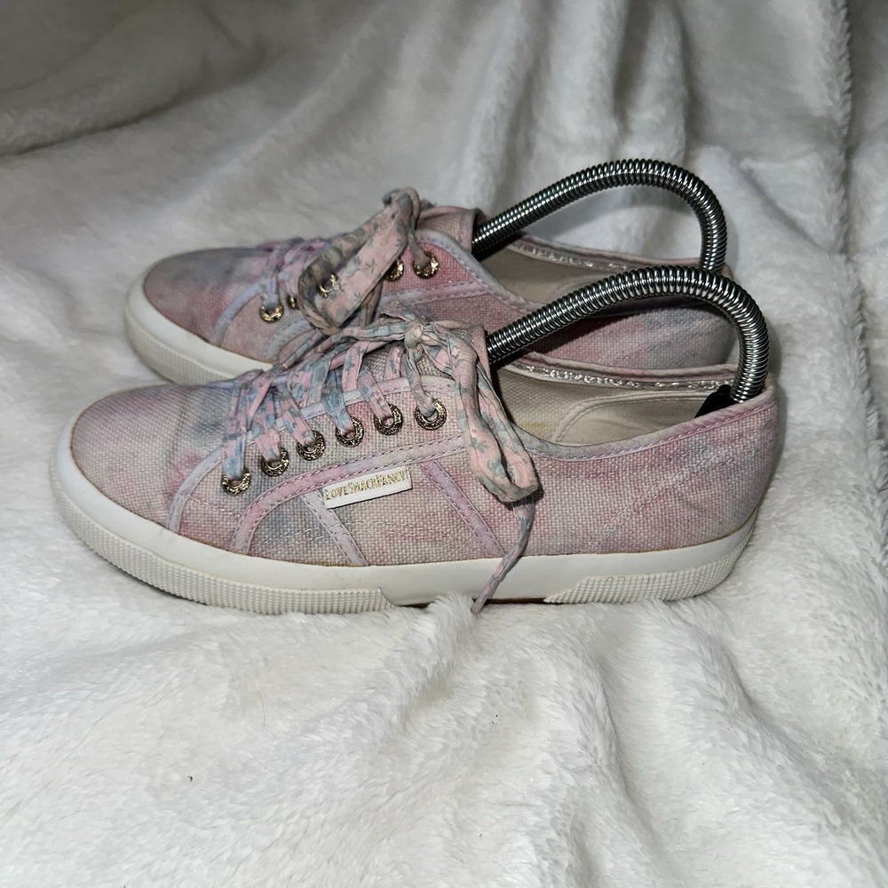 LoveShackFancy x Superga Pink Tie Dye Sneakers Shoe 8/39 Low Top Floral Cottage